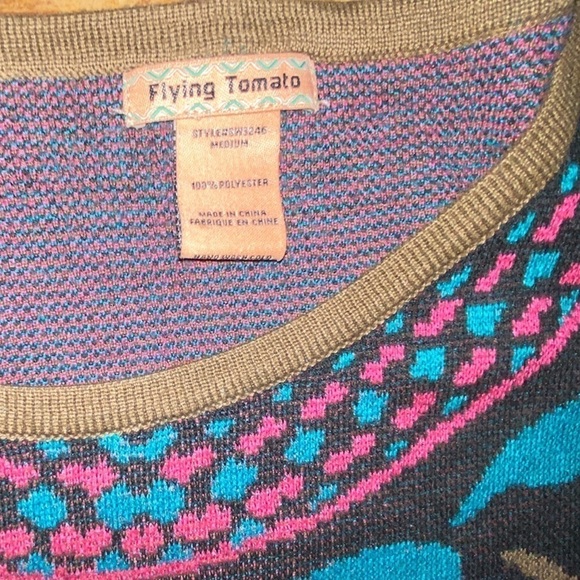 Flying Tomato 3/4 Sleeve Sweater Dress Size Medium - Picture 6 of 7